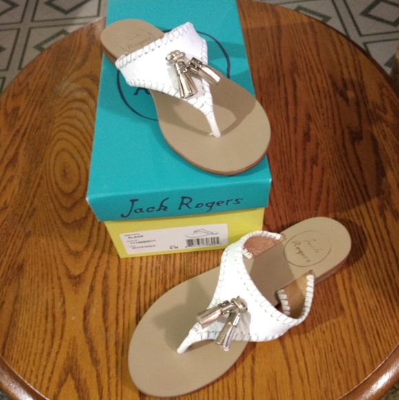 Jack Rogers Alana White/Gold - Picture 8 of 8